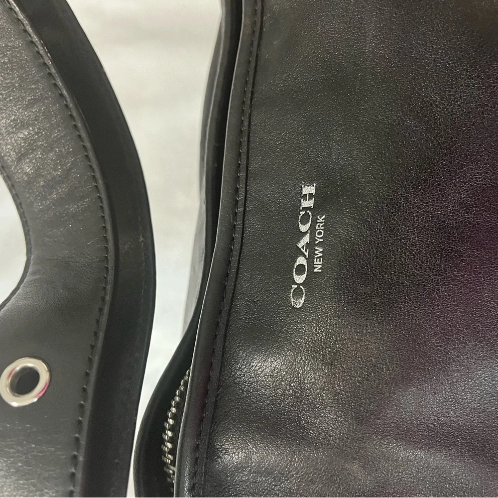 Black Hobo Leather Bag Coach - Picture 2 of 6